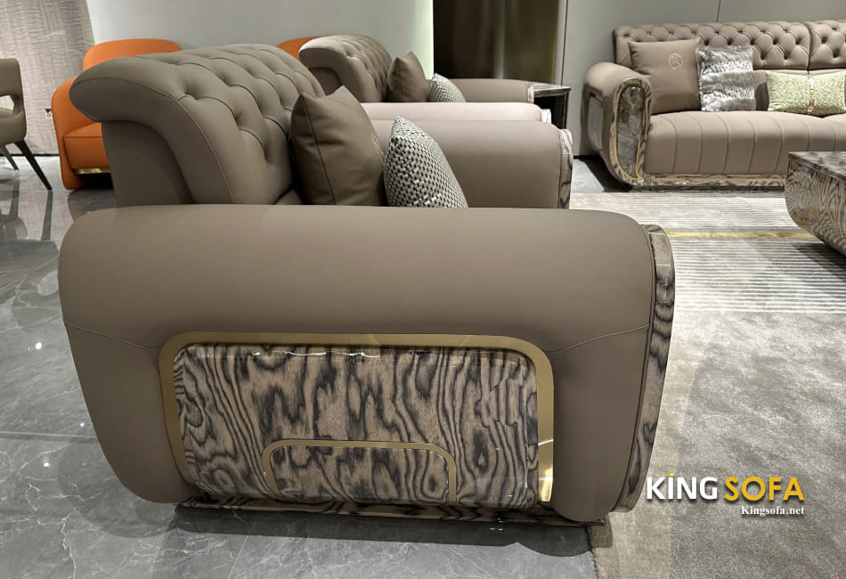 Mẫu Sofa Ý Giá Thành Rẻ – Đẳng Cấp Châu Âu Trong Tầm Tay 3 chất liệu da bò trơn chỉ có trên dòng da cao cấp