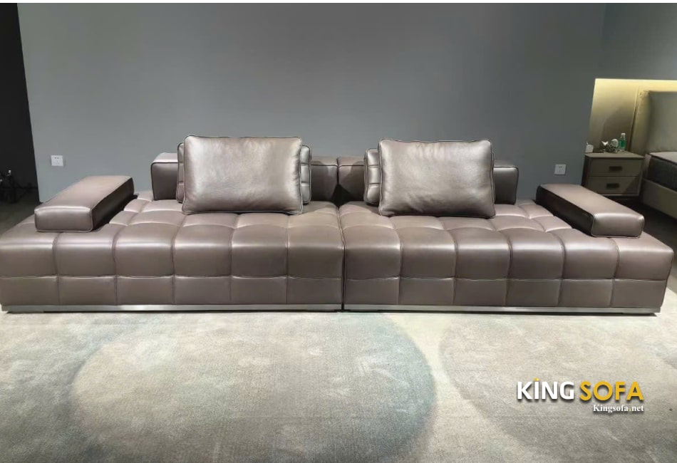 MẪU SOFA DA PHÙ HỢP VỚI NHIỀU CHUNG CƯ – GỢI Ý TỐT NHẤT CHO KHÔNG GIAN SỐNG HIỆN ĐẠI 3 Chọn đúng chất liệu như hình - Da bò cao cấp nhập khẩu