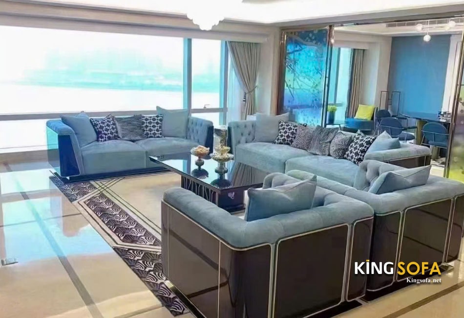 MẪU SOFA DA PHÙ HỢP VỚI NHIỀU CHUNG CƯ – GỢI Ý TỐT NHẤT CHO KHÔNG GIAN SỐNG HIỆN ĐẠI 4 Sofa Da tone màu sáng
