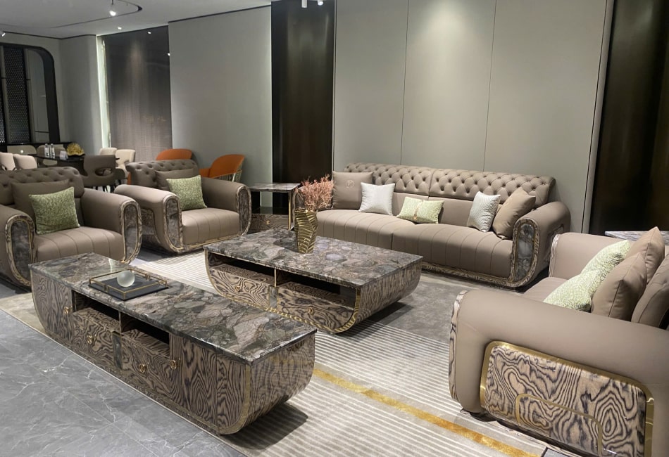 MẪU SOFA DA PHÙ HỢP VỚI NHIỀU CHUNG CƯ – GỢI Ý TỐT NHẤT CHO KHÔNG GIAN SỐNG HIỆN ĐẠI 5 Mẫu Sofa màu xám nâu